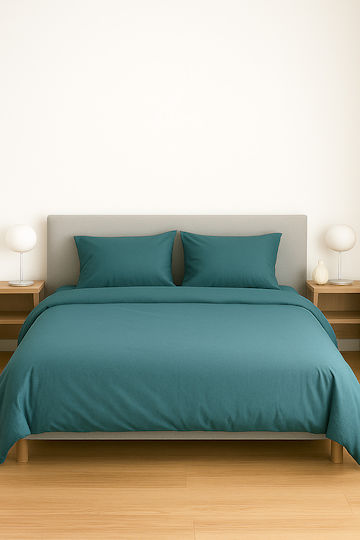 Чаршаф King Size 275x290см. Τ180 Петрол