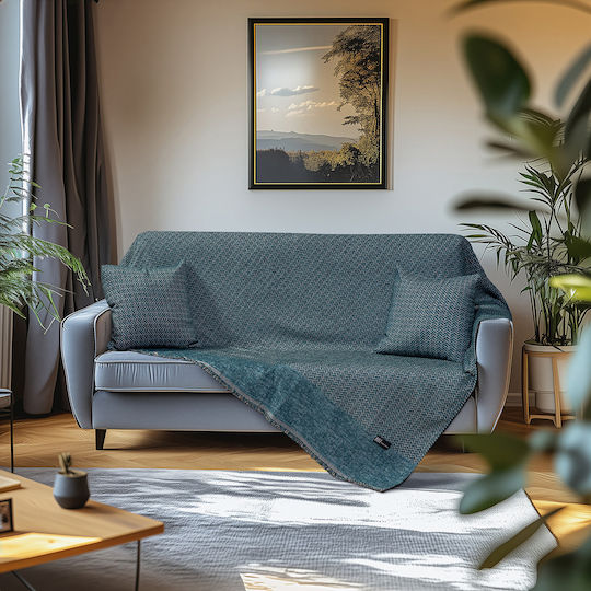 Beauty Home Πολυθρόνας Π170xΜ170cm Πετρόλ Beauty Home Πολυθρόνας Π170xΜ170cm Πετρόλ