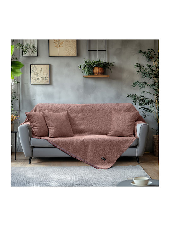 Beauty Home Σετ Ριχτάρια 2τμχ Chenille Σάπιο Μήλο 8644ΣΕΤ2