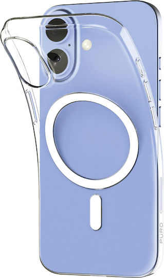 Puro 0.3 Mag Ultra-slim Back Cover Silicone Transparent (iPhone 17)
