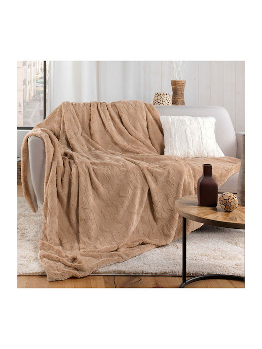 L-c Foxy Ριχτάρι Πολυθρόνας Γούνινο 180x220εκ. Sable