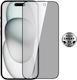 Powertech Gehärtetes Glas Emery Privacy 5D TGC-0772 iPhone 15 Pro Max Vollleim