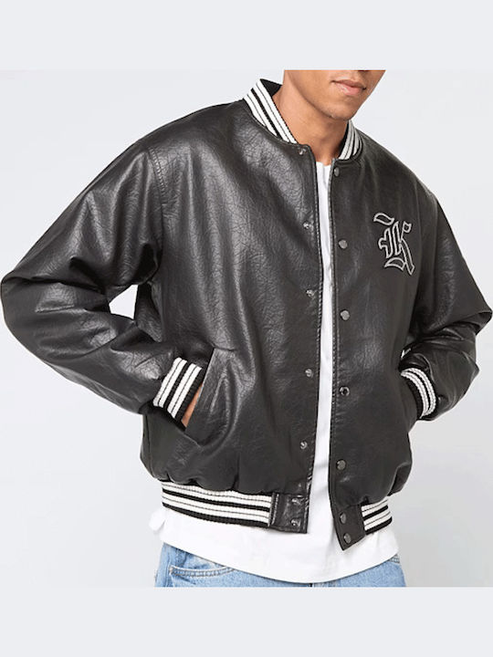 Faux Leather Jacket Black