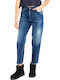 Boston Γυναικείο Jean Παντελόνι Navy Blue