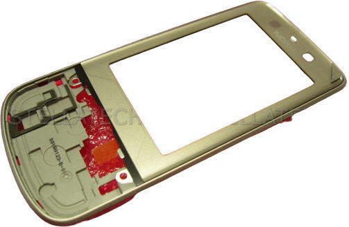 Carcase Telefoane Mobile Nokia 6260 Capac Față + Lentilă Bej Argintiu
