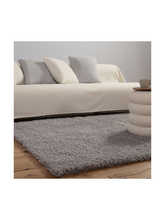 Nef-Nef Homeware Oscar Teppich Rechteckig Synthetisch,Polyester/Cotton/Leather Grey