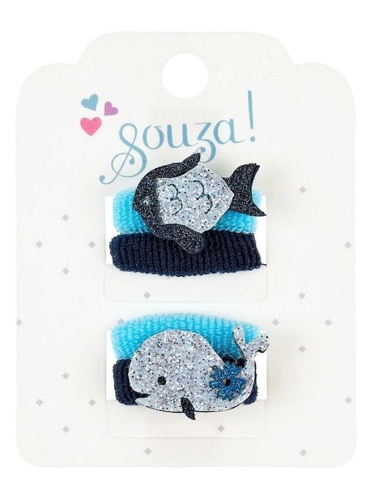Souza For Kids Kids Hair Ties Set Blue 4pcs