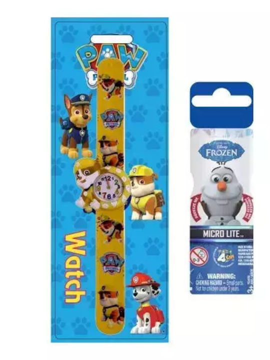 Paw Patrol Παιδικό Ρολόι 40mm Κίτρινο