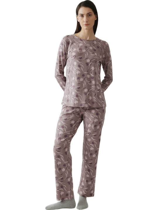 Minerva Women's Pyjama Set Lilac-purple
