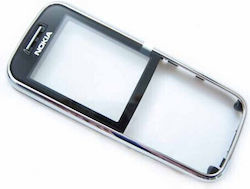 Nokia 6233 Преден Капак + Леща Черен