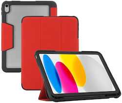 Mobilis Флип Капак от Силикон с Клавиатура (iPad 11'' 2025, iPad 10.9) Червен Mobilis Флип Капак от Силикон с Клавиатура (iPad 11'' 2025, iPad 10.9) Червен