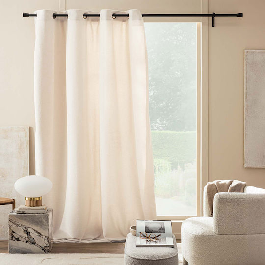 Curtain with Grommets Winona Ecru 140x260cm