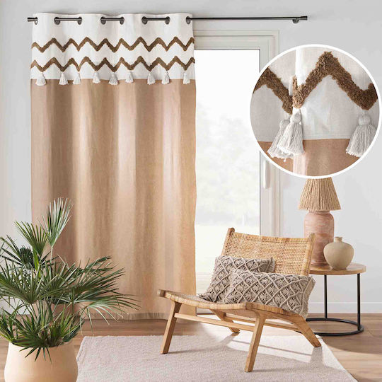 Vorhang mit Grommet Azari Beige 1612730 140x240cm