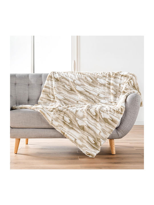 L-c Cheyenne Furry Sofa Blanket 125x150cm Cheyenne