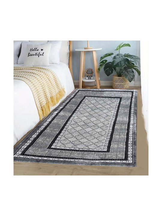 SpitiBazaar Modern Bedroom Rugs Set Grey White SD-5021364 3pcs