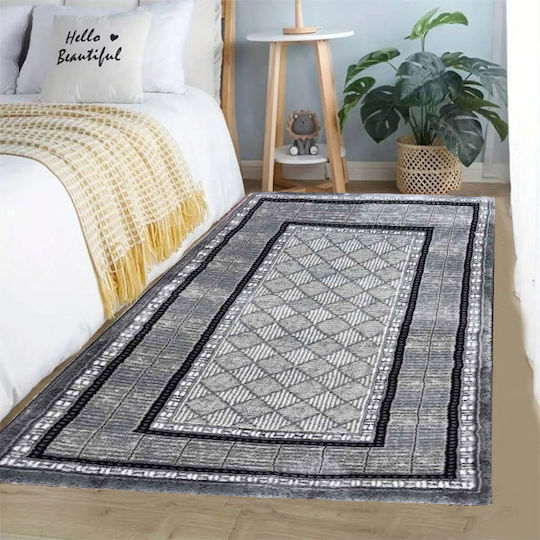 SpitiBazaar Σετ Χαλιά Κρεβατοκάμαρας Γκρι Λευκό SD-5021364 3τμχ