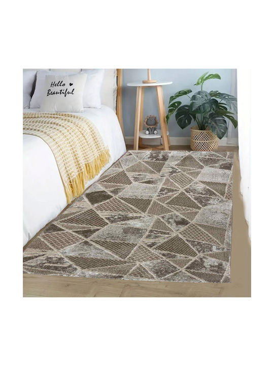 SpitiBazaar Set Modern Covoare pentru dormitor Cafea SD-5021366 3buc