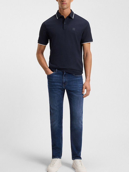 Delaware Herren Jeanshose mit Slim Passform Denim Blue