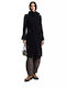 Wolle Damen Black Mantel