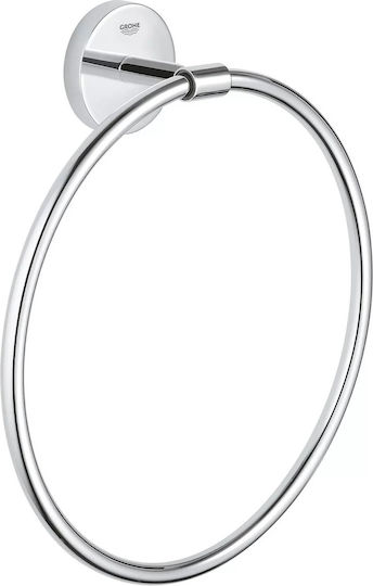 Grohe Single Wall-Mounted Bathroom Ring Silver