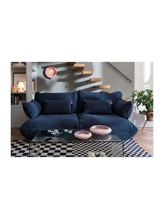 Bean Bag Stool Poof Sumo Deep Blue 108x108x44cm