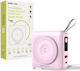 Mobile Origin PBT-03L-PNK MagSafe Power Bank 10000mAh 20W with USB-A Port and USB-C Port Power Delivery Pink
