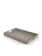 Nef-Nef Homeware Διακοσμητικός Δίσκος Δερμάτινος Lethal Grey Ορθογώνιος 30x50x5cm