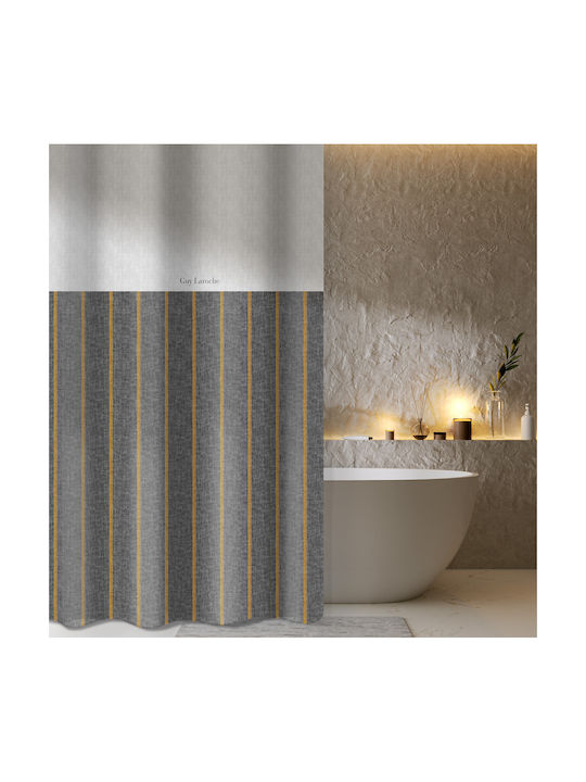 Guy Laroche Beverly Shower Curtain 180x185cm Anthracite