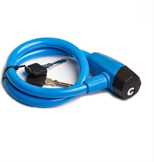 Bicycle Cable Lock Key 10.5x800mm Blue