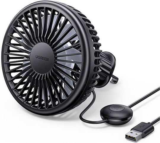 Ugreen 10421 360° Usb Mini Auto-Fans Luftkanal Lüfter Schwarz