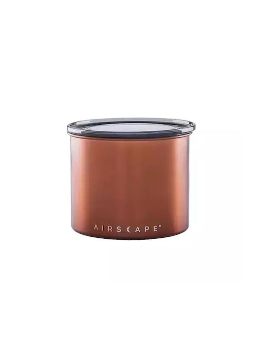 Airscape Vase Kaffee mit luftdichtem Deckel Metallisch Braun 850ml
