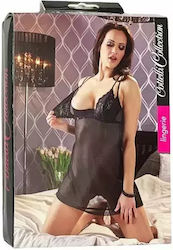 Damen Sexy Babydoll Cottelli Collection 336852 10-251 Transparente Spitze Cups 75d/s Schwarz