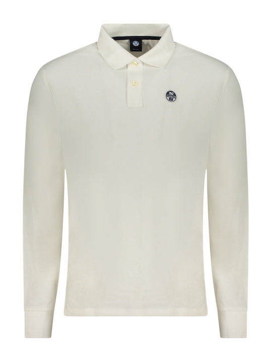 North Sails Polo Bluza Tricou Cu Mânecă Scurtă Alb