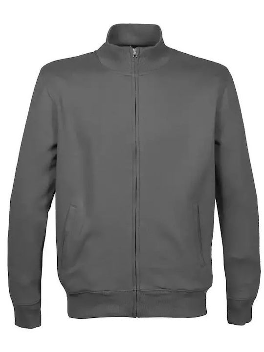 JRC Ανδρική Διαφημιστική Ζακέτα Μακρυμάνικη Grey