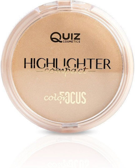 Quiz Kosmetik Farb Fokus Textmarker Puder Rozświetlający Wzbogacony Witaminą E Nr 02 Gold 10g