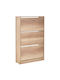 Holz Schuhschrank Tori 73x26x119cm