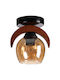 Opviq Ceiling Mount Light 12cm Black with Socket E27