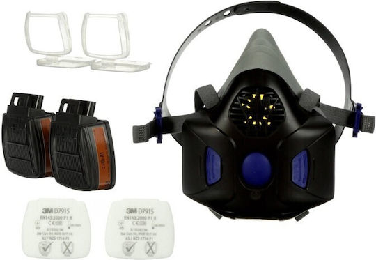 3M Maske Halbes Gesicht Secure Click Hf-802sd