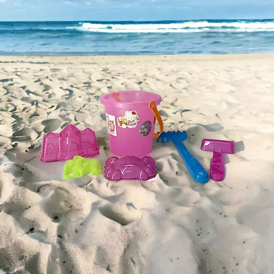 Комплект Плажни Игри Chippo 2262122-a Hello Kitty Стикери 6 Бройки 16x16 См Розов