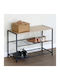 Jesmond Metallic Shoe Organizer Beige 63x30x43cm