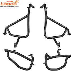 Loboo Motorradschutzgitter Für Bmw F 850 GS 2023 Crash Bar Farbe Sandstrahlen Elektrolyse Silber Elektrostatische Beschichtung Schwarz