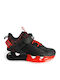 Kids Sneakers High Anatomic with Lights Red