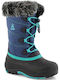 Kids Boots with Laces Navy Blue