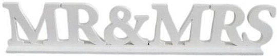 Holzschild Mr & Mrs 58x12cm Weiße
