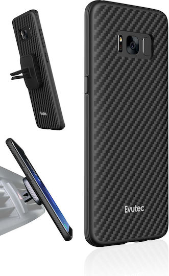 Evutec Back Cover Aramid Fiber 0.75mm Magnetic Black (Galaxy S8+)