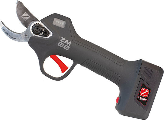 Zanon Pruning Shears Battery Brushless 7.2V 1x2.5Ah with Maximum Cutting Diameter 22mm in Carrying Case