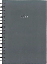 Next Ατζέντα Basic 2026 Δερμάτινη Σπιράλ (με Προσωποποίηση)