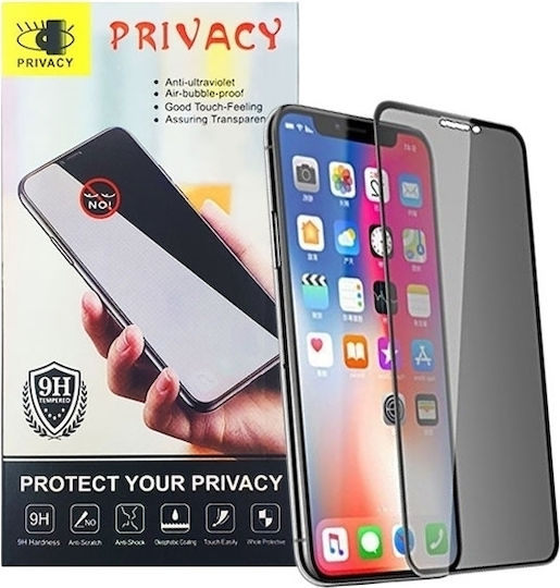 Privacy Full Face Tempered Glass Negru (Galaxy A03s)