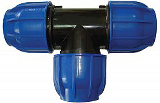 T-Shaped Connector Pipe Fitting Screwy Φ40 x Φ32 x Φ40