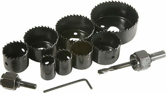 Σετ Ποτηροπρίονα με Διάμετρο από 19mm έως 64mm για Ξύλο